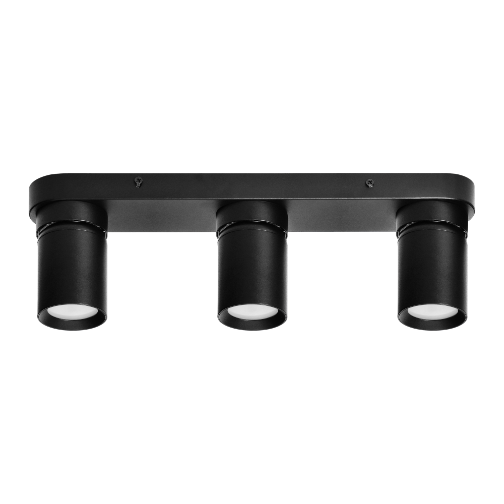 MALTA SP 3, wall and ceiling light, GU10 max. 3x12W, IP20, black